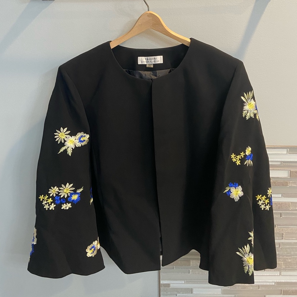 Unique Designer Plus-Size Jacket With Embroidered… - image 1